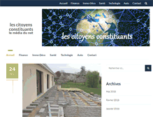 Tablet Screenshot of lescitoyensconstituants.com